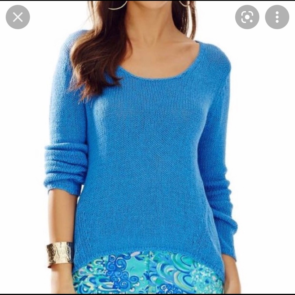 Lilly Pulitzer Amory Sweater in Bay Blue S